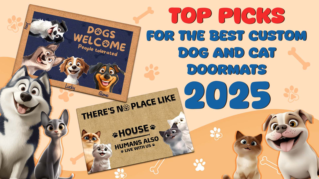 Top picks for the best custom dog and cat doormats 2025 featuring playful pet-themed mat designs