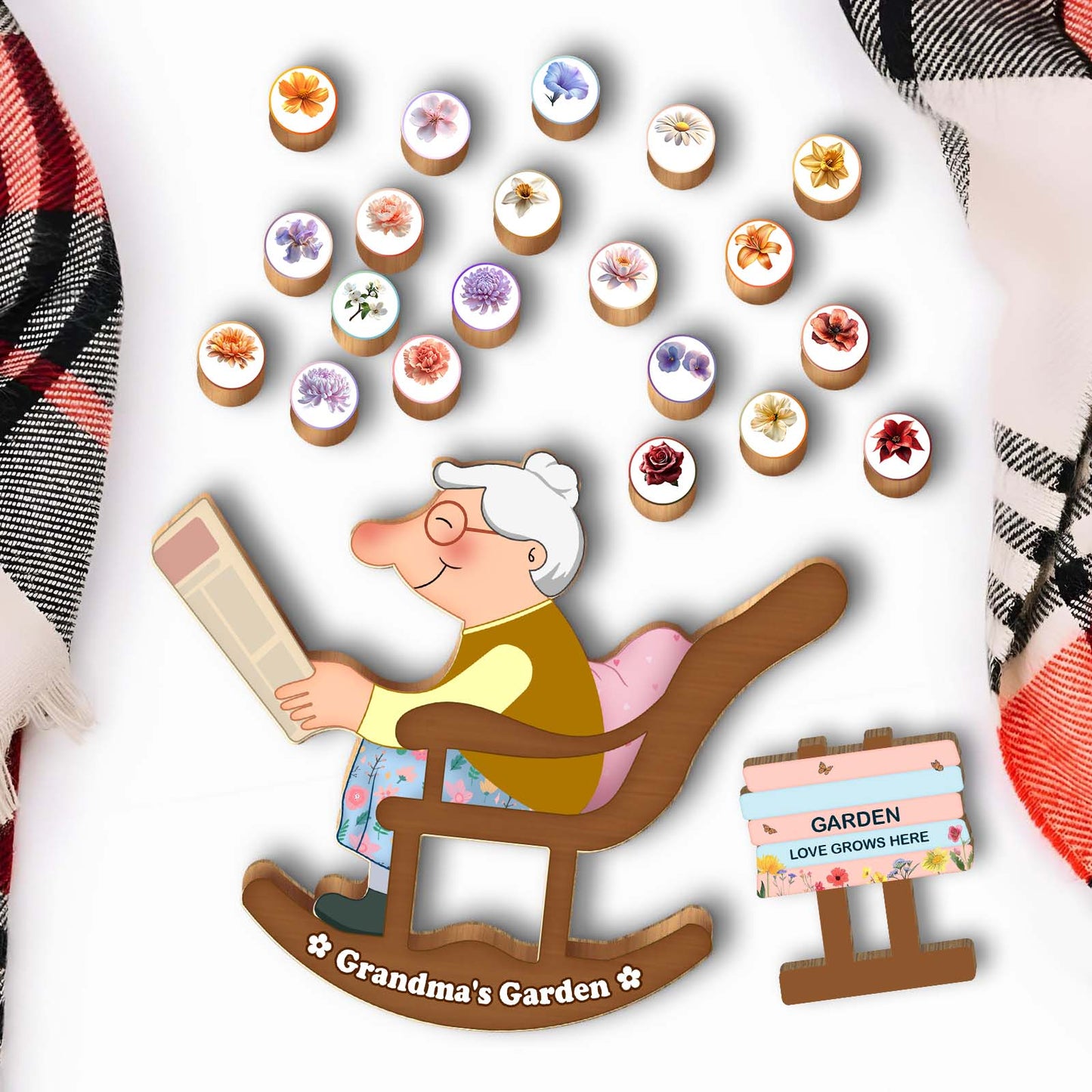 Family - Grandma's Garden - Personalized Balancing Game