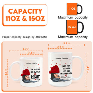 365Gifty personalized coffee mugs 11oz and 15oz with couple design and romantic messages unique gift for boyfriend or girlfriend