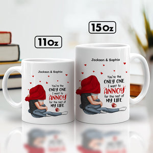 365Gifty romantic couple mugs with hugging illustration and names personalized unique gift for boyfriend or girlfriend
