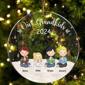 Family - My Grandkids - Personalized Acrylic Ornament
