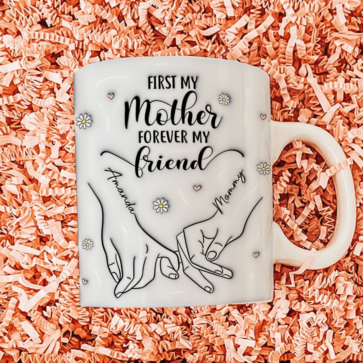 Mother - First My Mother Forever My Friend - Family Personalized Mug