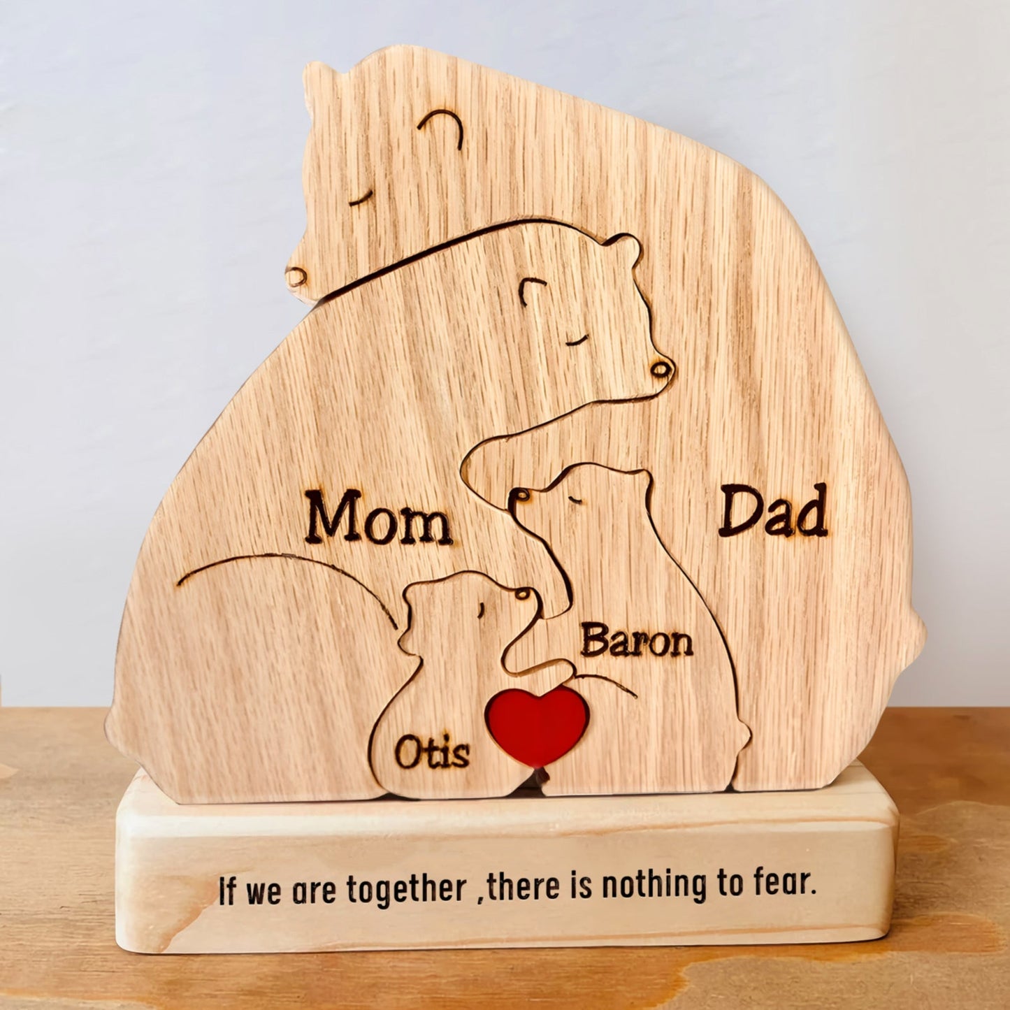 Family - Bear Family - Personalized Wooden Puzzle