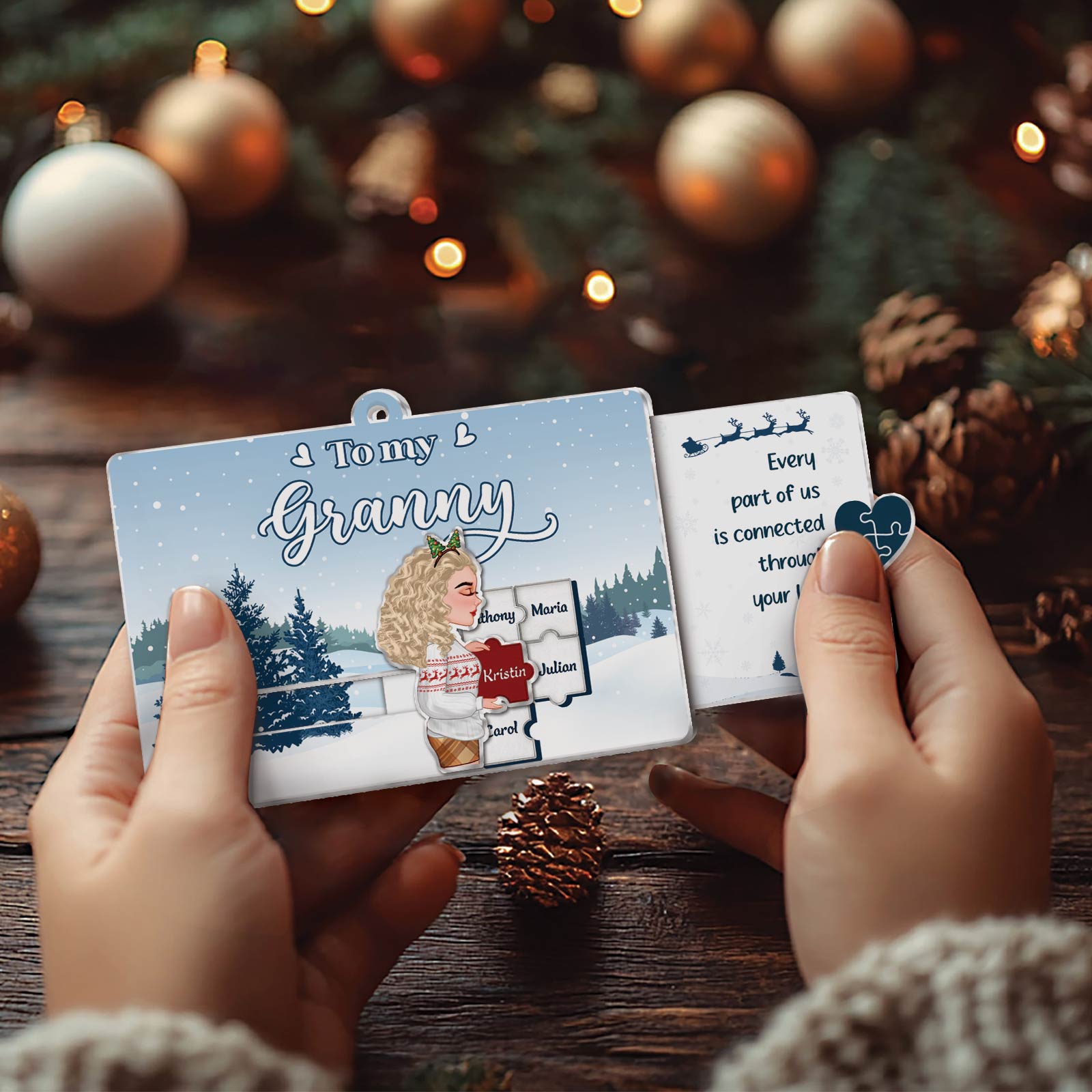 Family - You Complete Our Family In The Most Perfect Way - Personalized Acrylic Slider Card