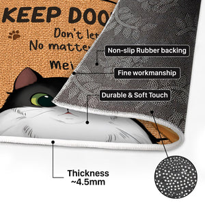 Pet Lovers - Keep The Door Closed - Personalized Doormat