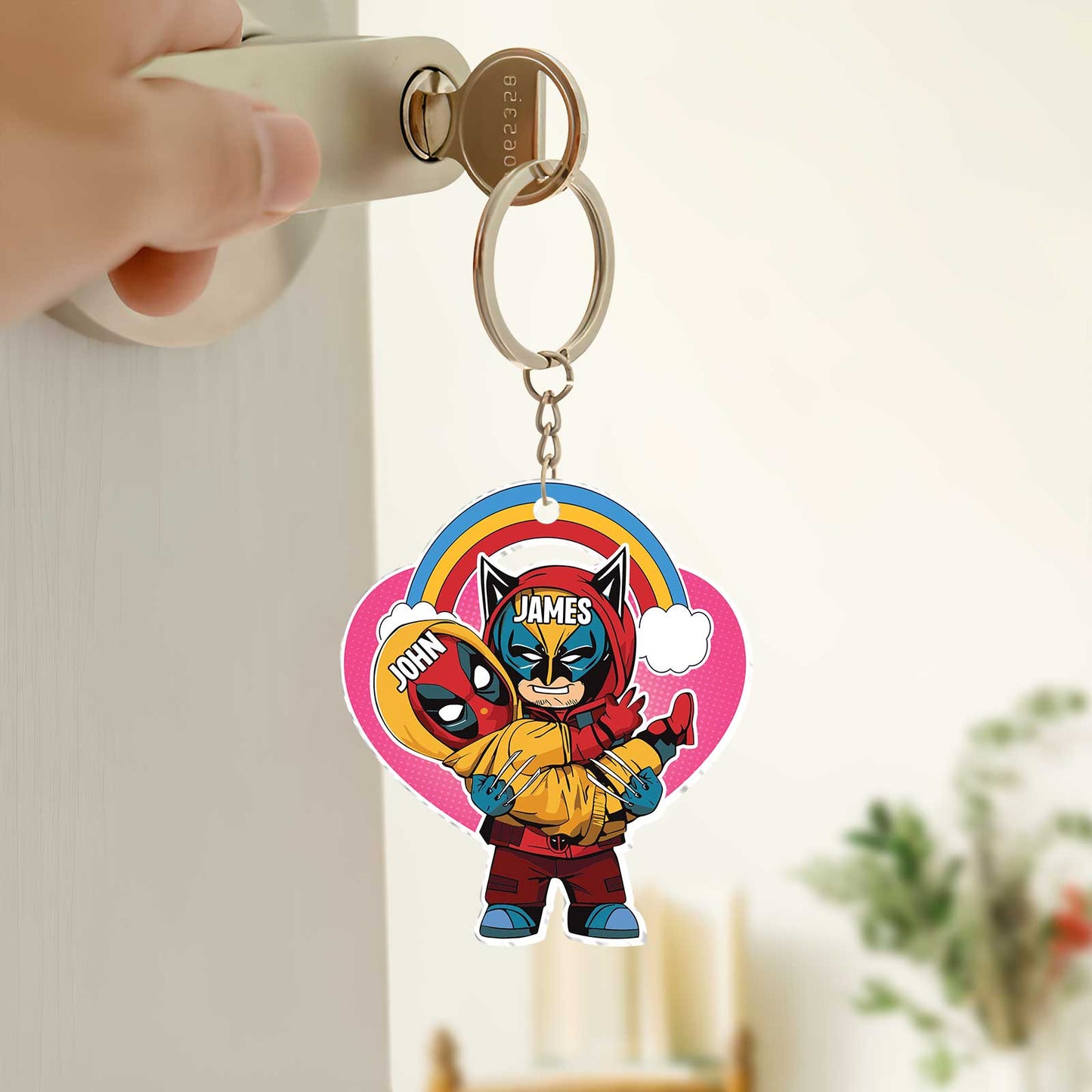 Movie Parody - Deadpool And Wolverine - Personalized Acrylic Keychain