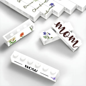 Family - First Mum Now Grammy - Personalized Flower Jigsaw Puzzles