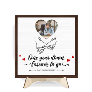 Couple - One Year Down Forever To Go - Personalized Table Decorations