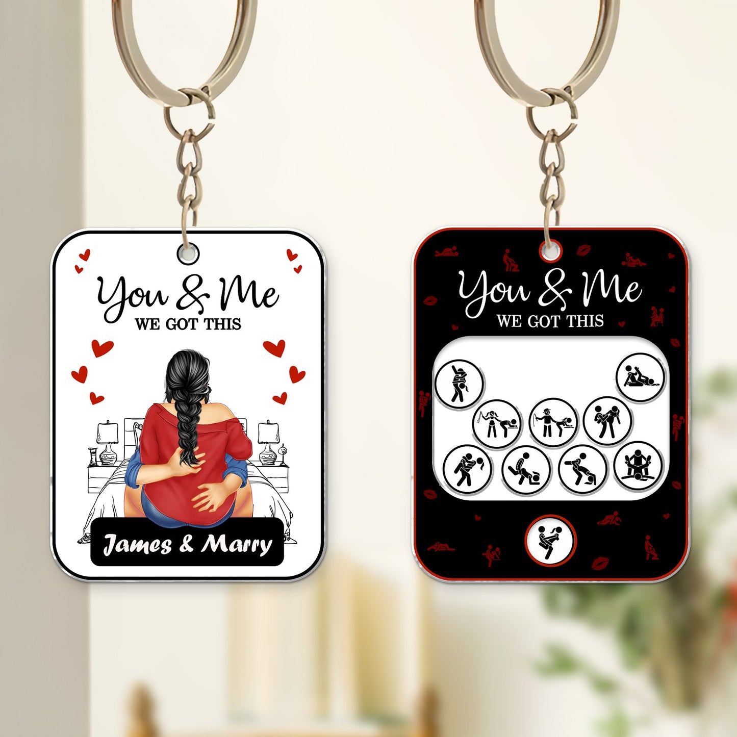 Couple - You & Me We Got This - Personalized Shaking Keychain