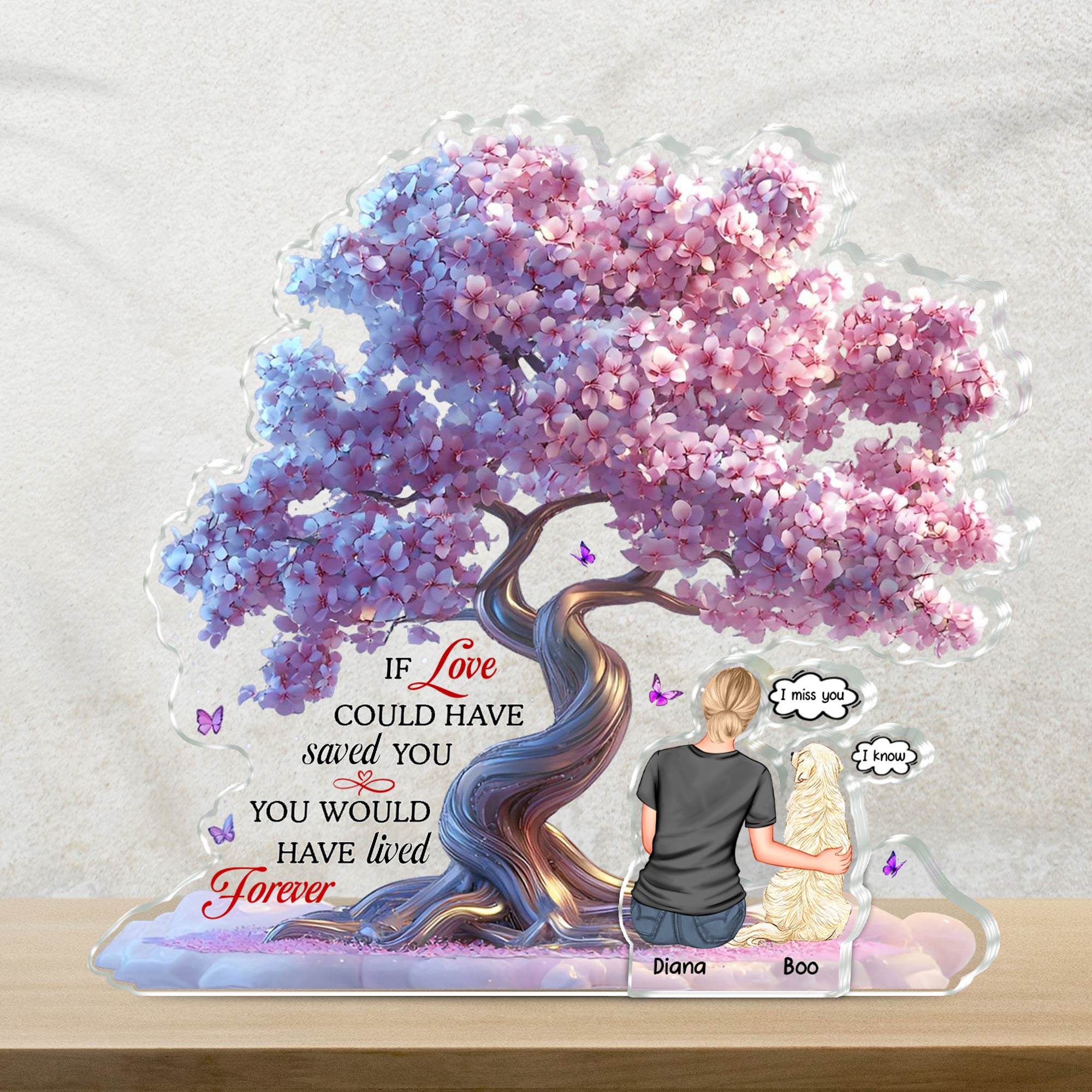 Pet Lovers - If Love Could Have Saved You - Personalized Acrylic Plaque