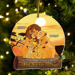 Family - Lion King Family - Personalized Acrylic Ornament