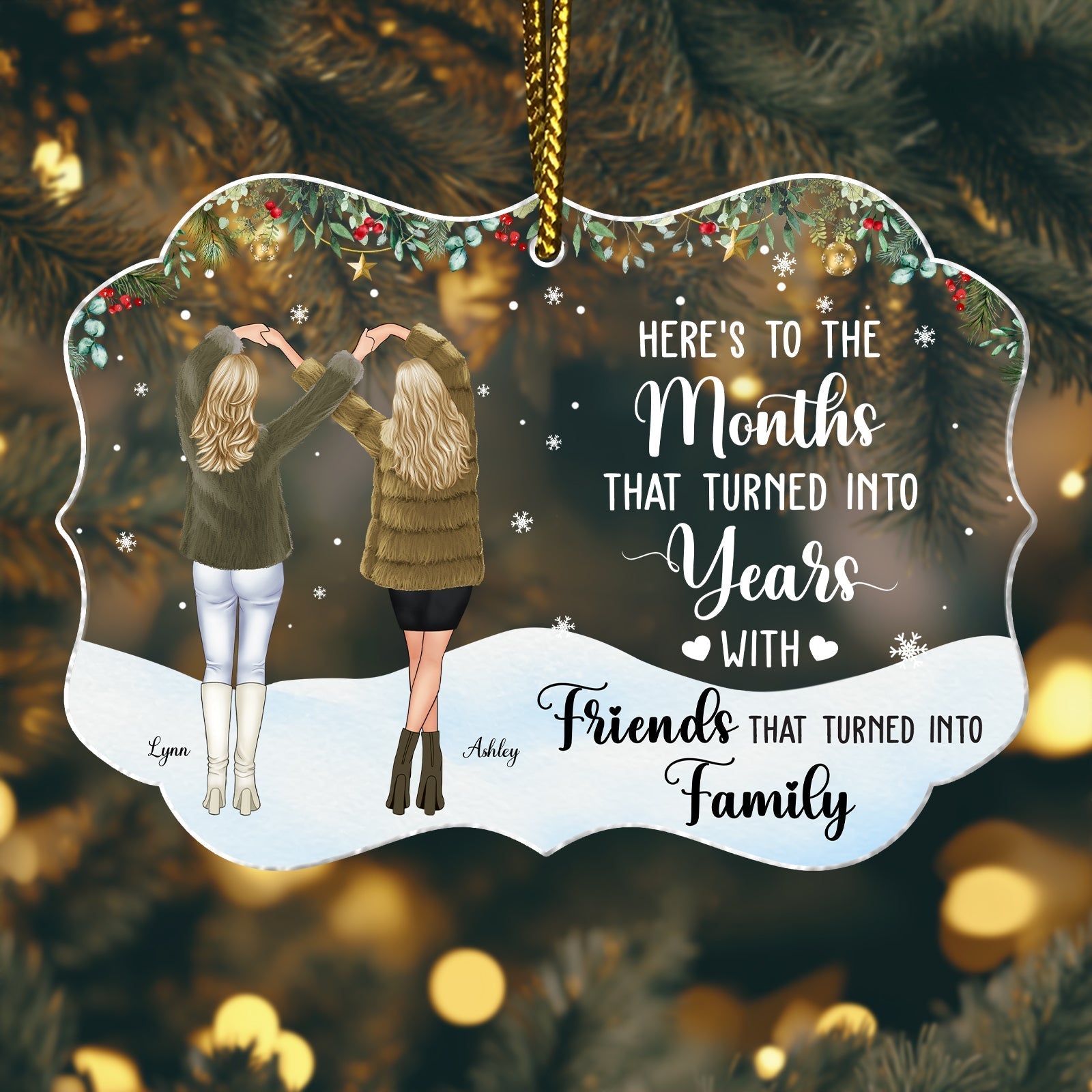 Besties - To My Bestie Thank You For Being Such An Important Piece Of My Life - Personalized Acrylic Ornament