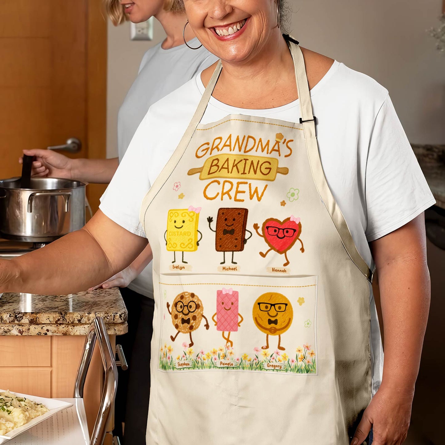 Grandma's Baking Crew - Personalized Aprons