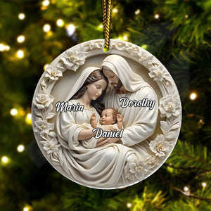 Family - Nativity Scene - Personalized Acrylic Ornament