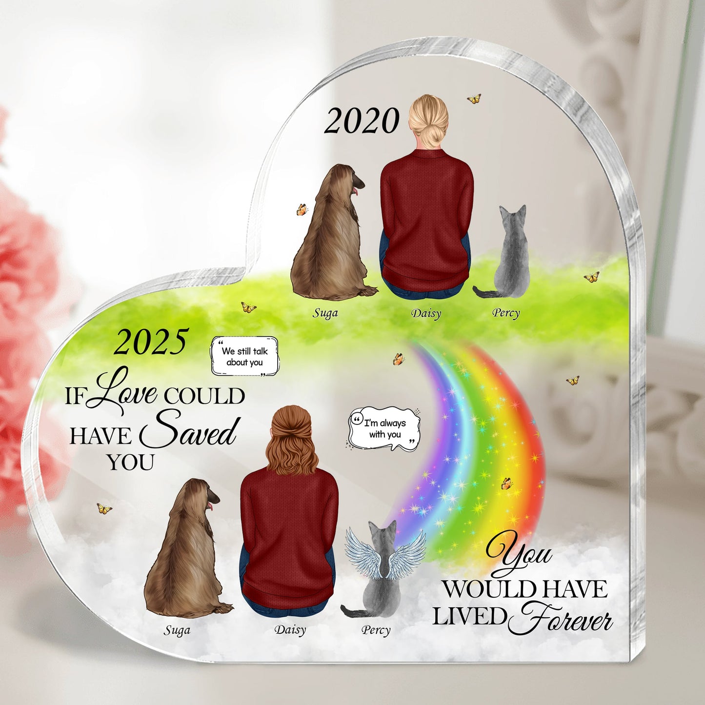 Pet Lovers - You Would Have Lived Forever - Shaped Acrylic Plaque