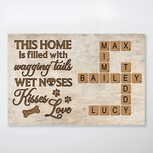 Pet Lover - A House Is Not A Home Without Paw Prints - Personalized Poster