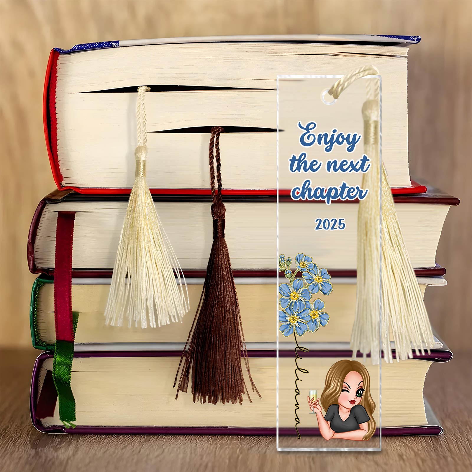 Book Lovers - Personalized Acrylic Bookmark