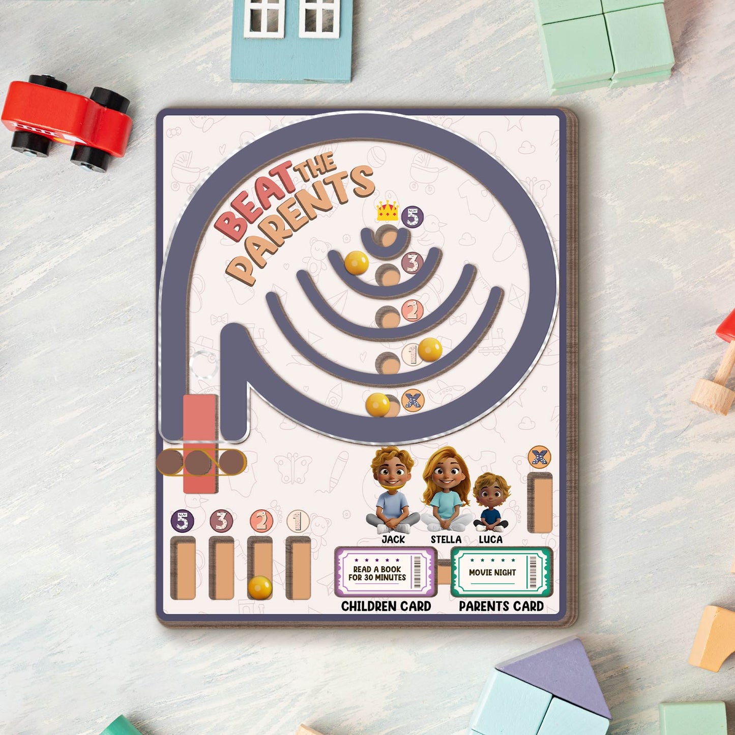 Family - Beat The Parents - Personalized Family Challenge Game