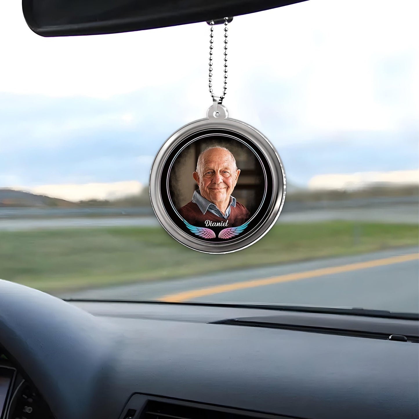 Father - A Big Piece Of My Heart - Personalized Car Hanger