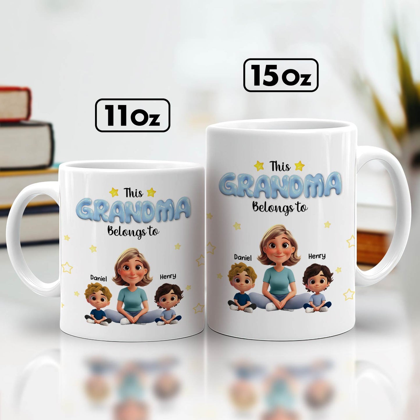 Gifts For Mom - This Grandma Belongs To - Personalized Mug