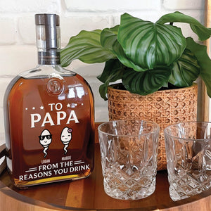 Father - From The Reasons You Drink - Personalized Whiskey Bottle