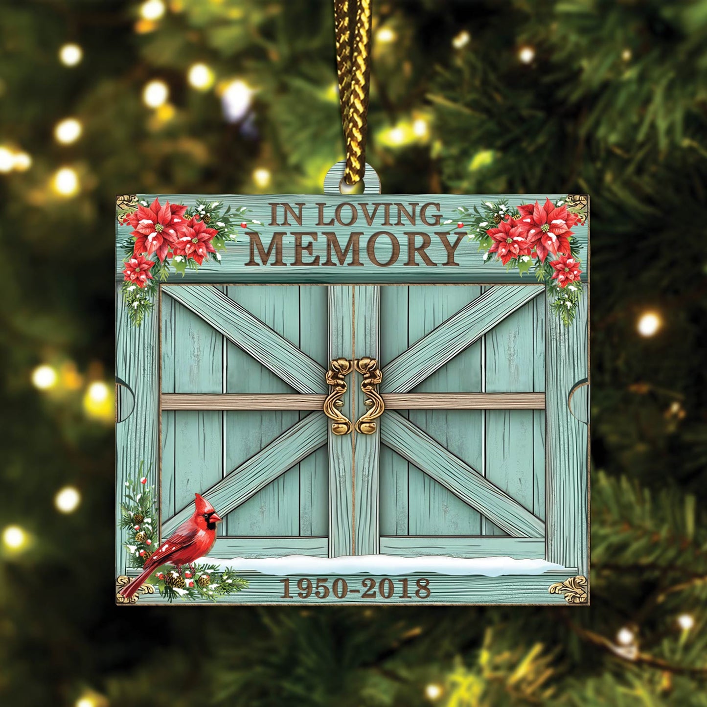 Family - In Loving Memory - Personalized Wooden Slider Card