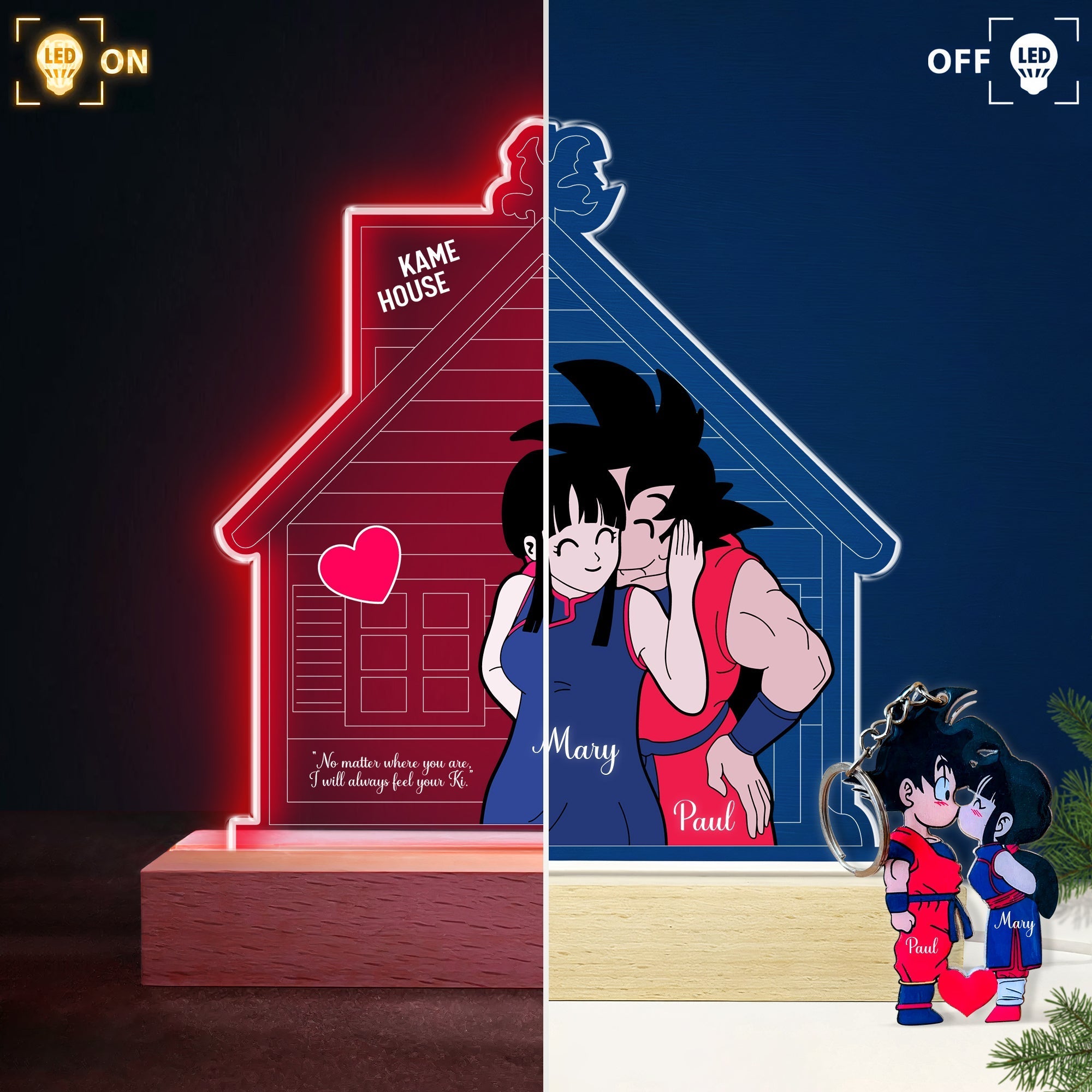 Couple - Sleeping Kid Night Light - Personalized LED Light