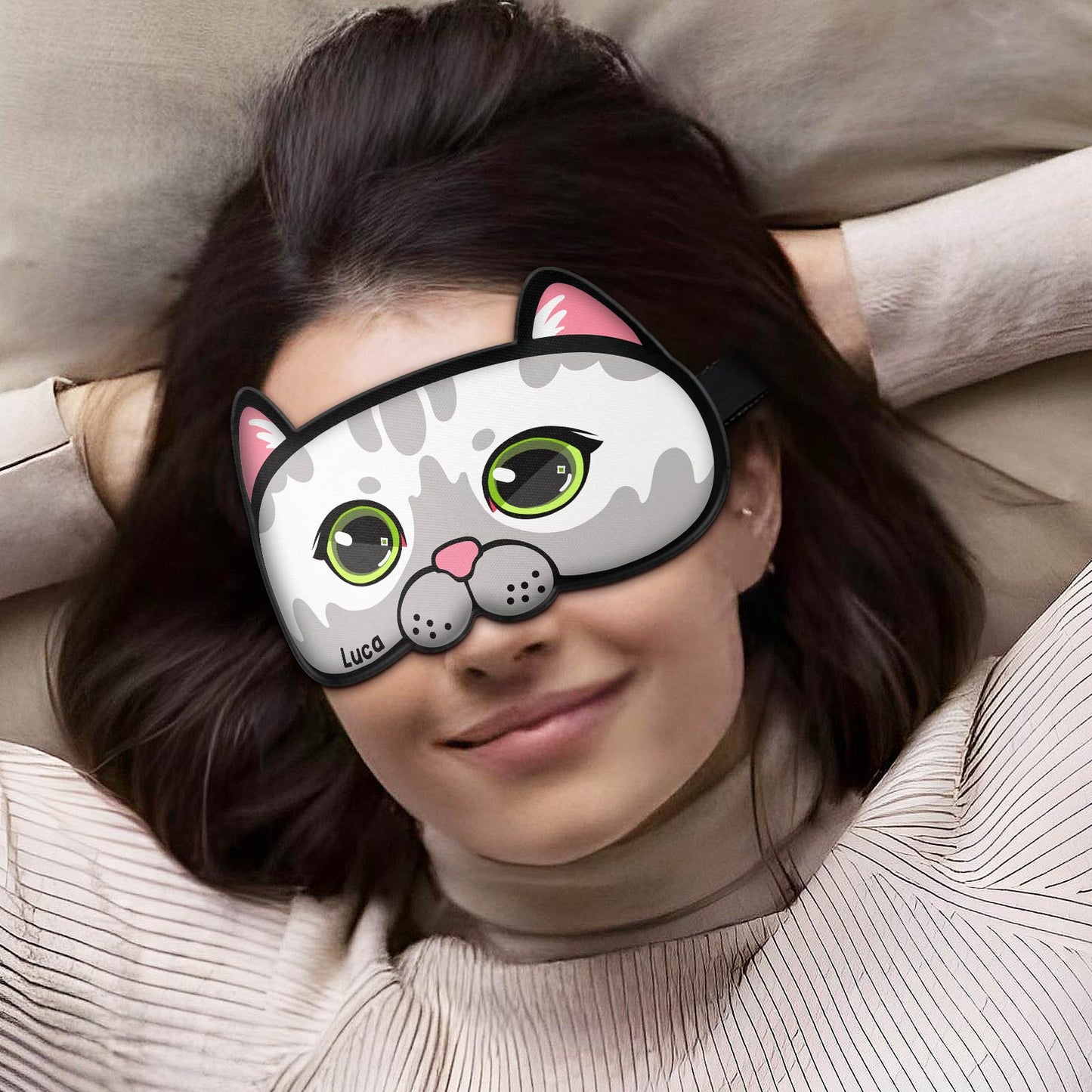 Cat Lovers - Personalized Cat Sleeping Mask