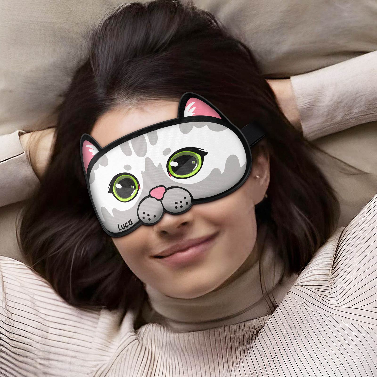 Cat Lovers - Personalized Cat Sleeping Mask
