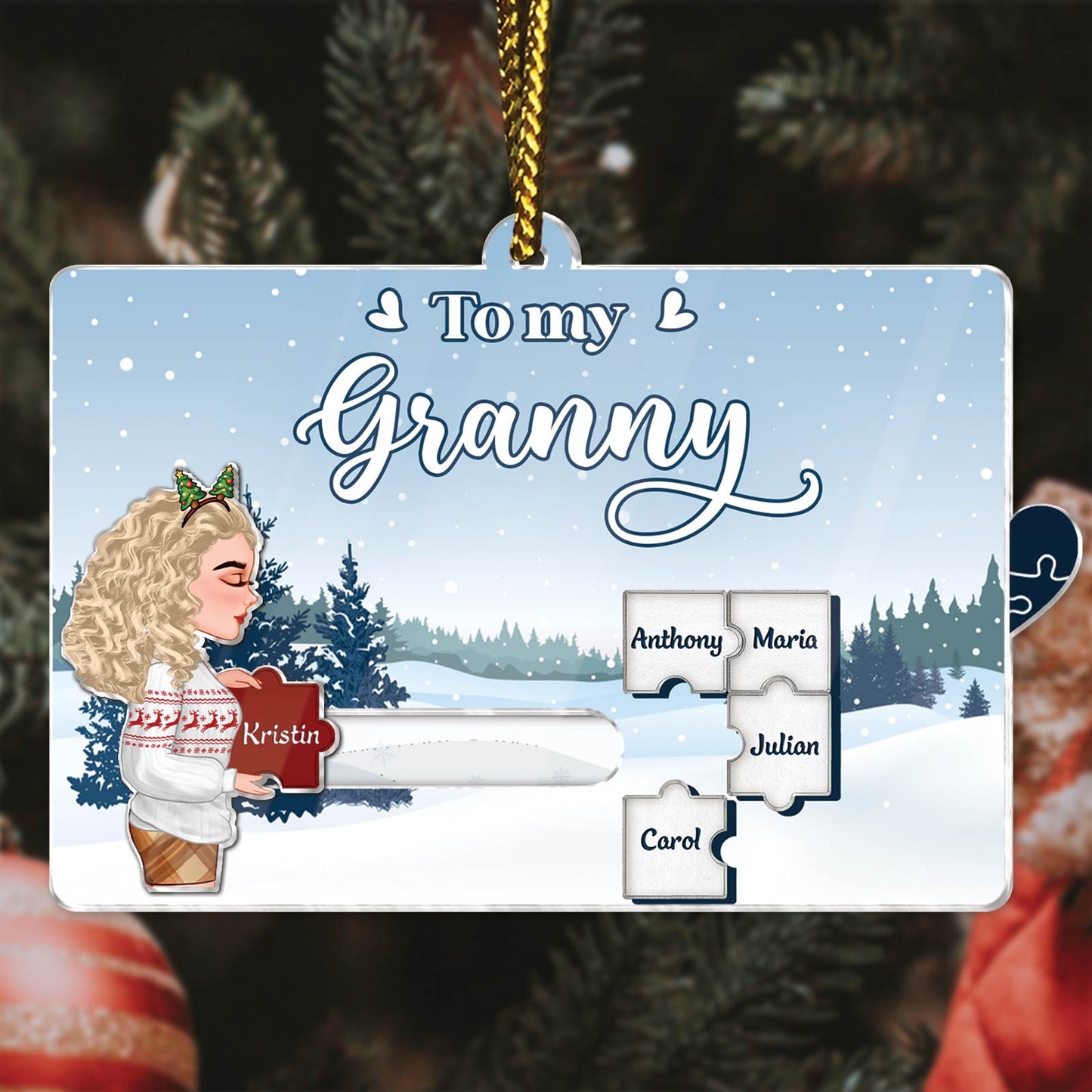 Family - You Complete Our Family In The Most Perfect Way - Personalized Acrylic Slider Card