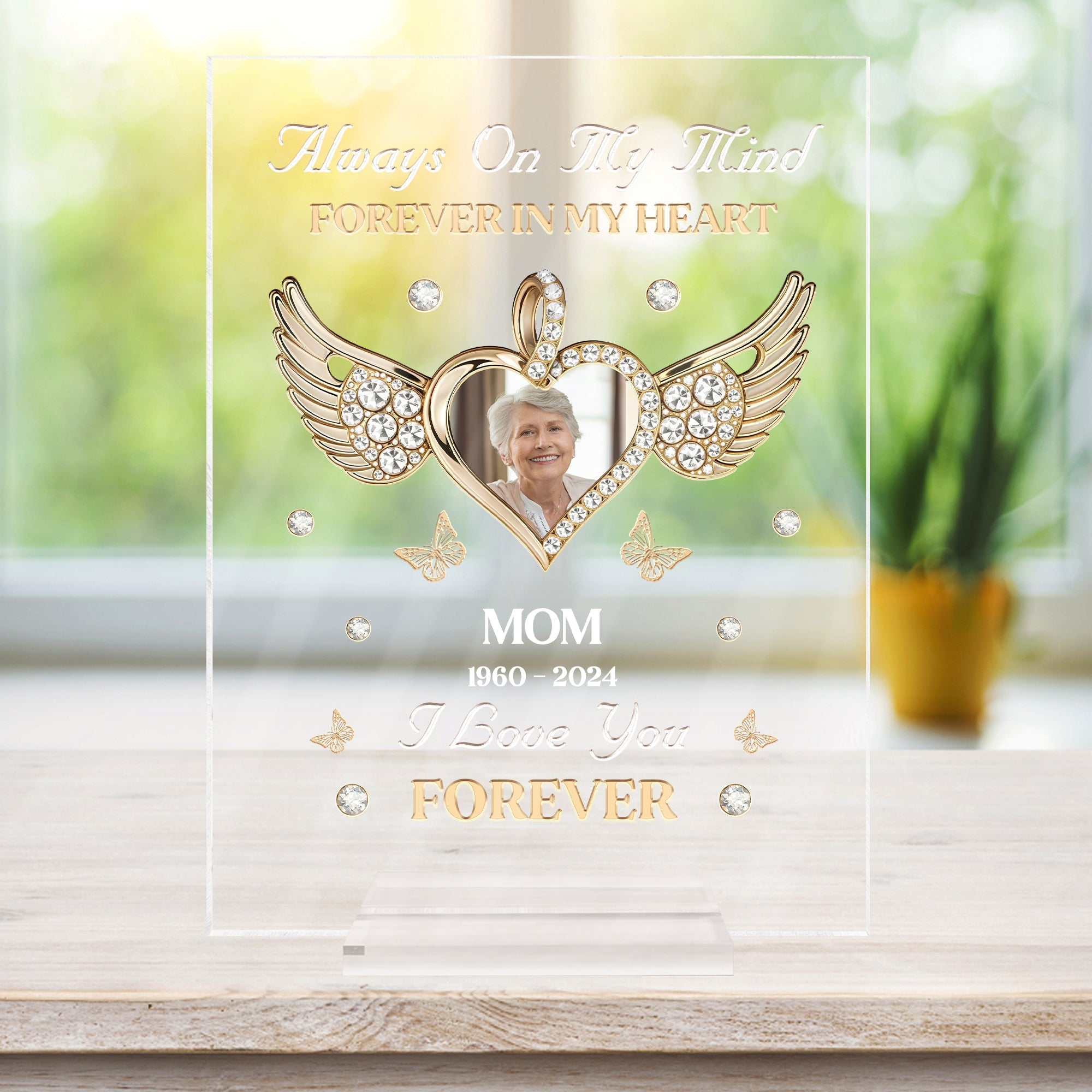 Family - Your Heart Stopped But My Love For You Did Not - Personalized Acrylic Plaque