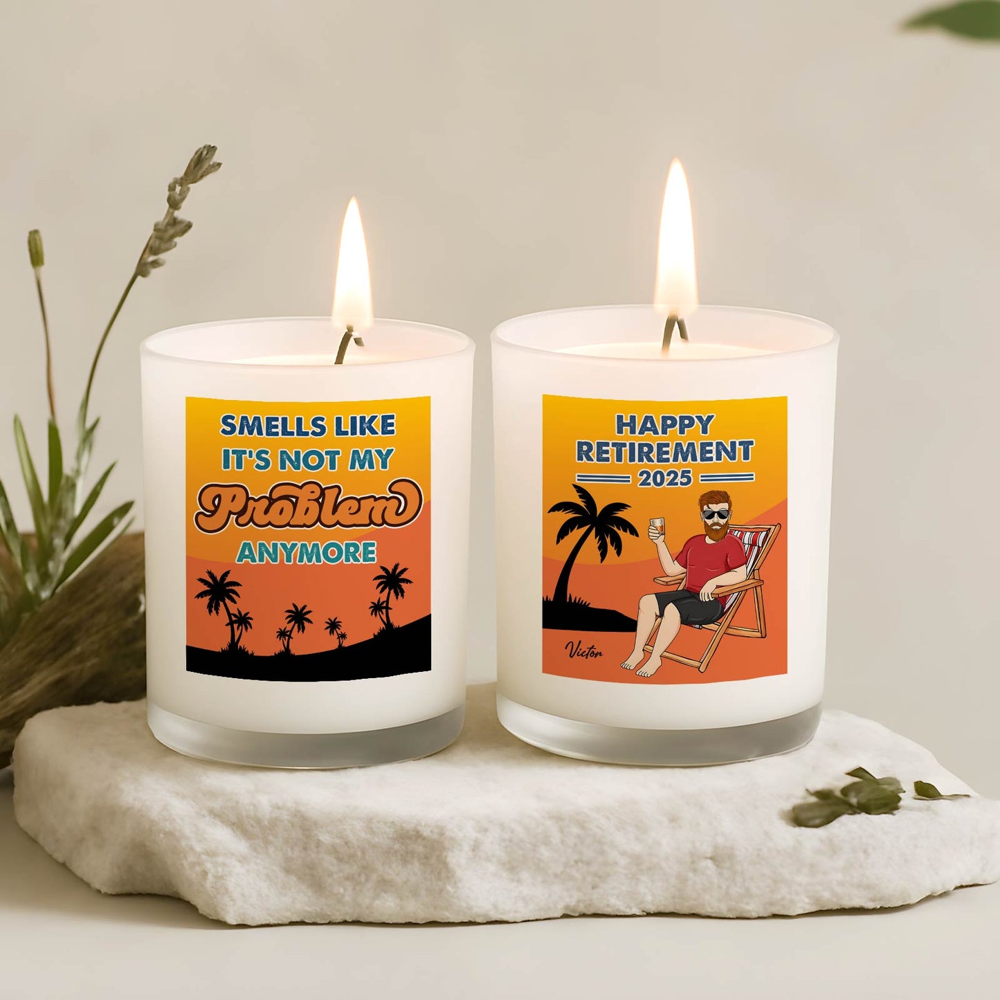 Happy Retirement - Personalized Scented Candle