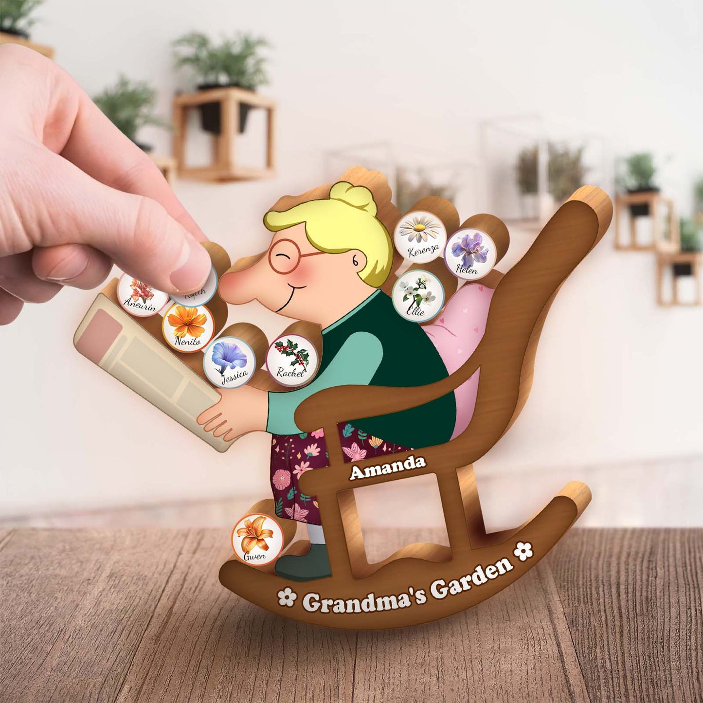 Family - Grandma's Garden - Personalized Balancing Game