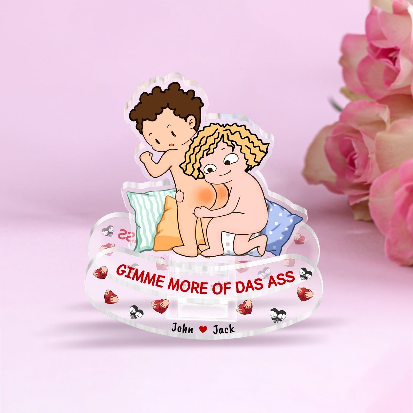 Couple - I Love Your Butt - Personalized Shaking Standee
