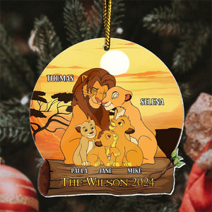 Family - Lion King Family - Personalized Acrylic Ornament