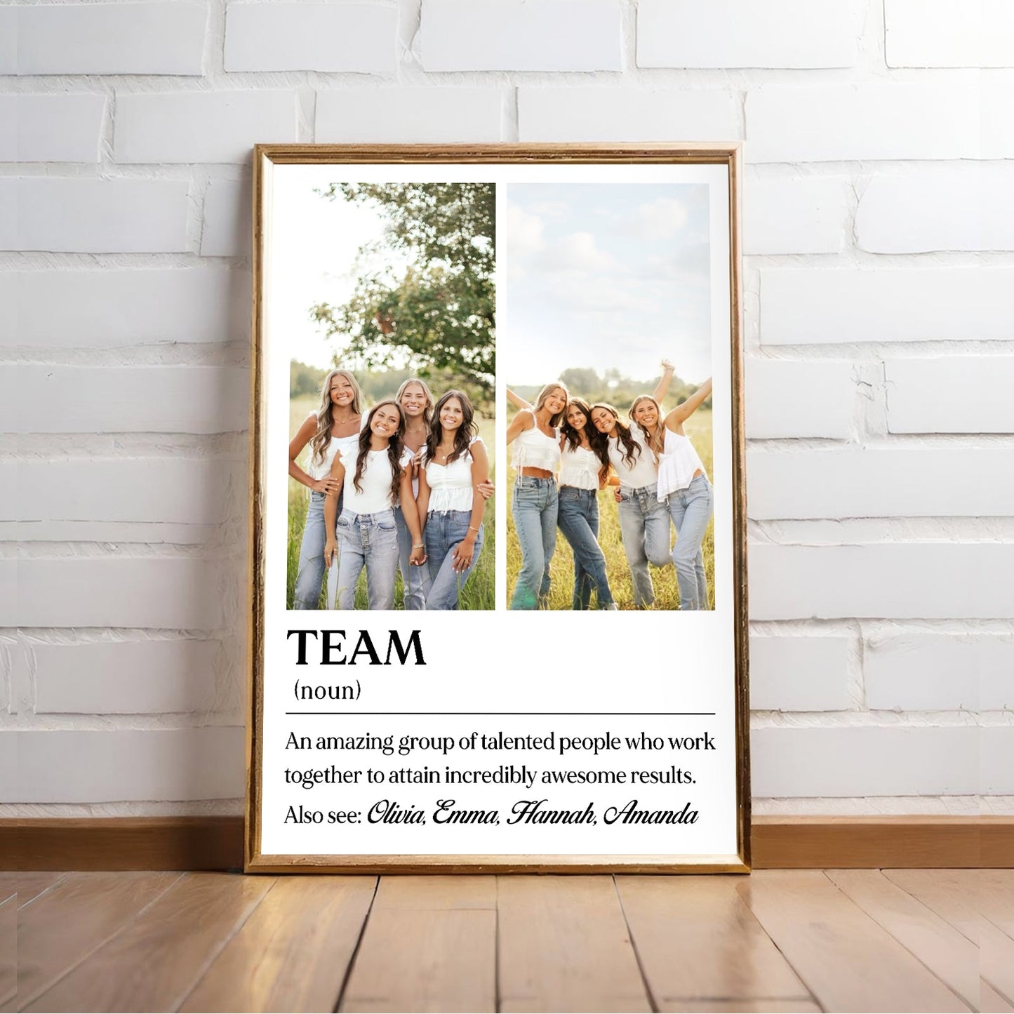 TEAM Definition - Personalized Poster