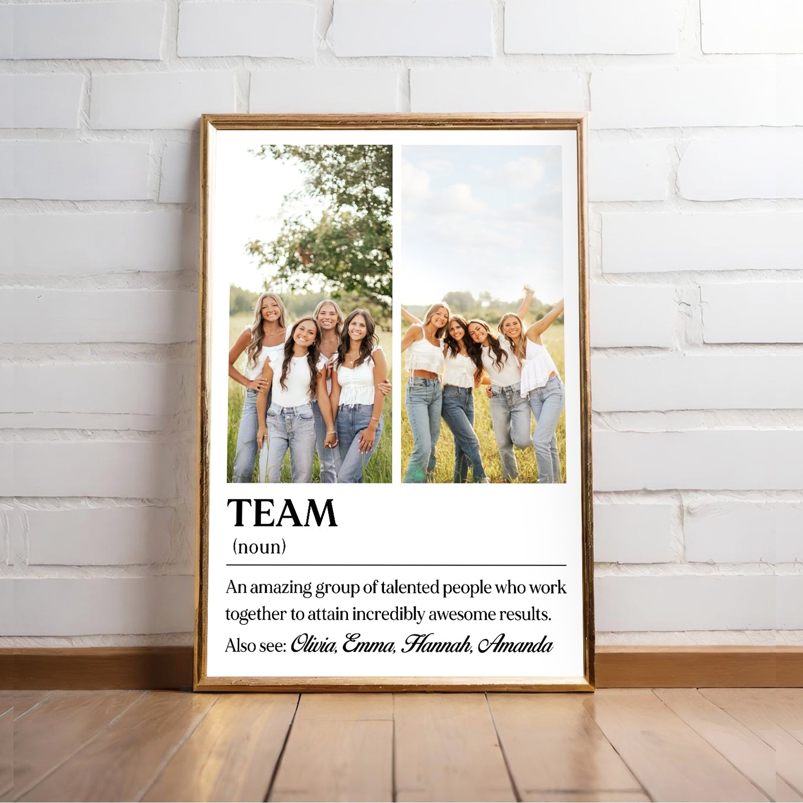 TEAM Definition - Personalized Poster