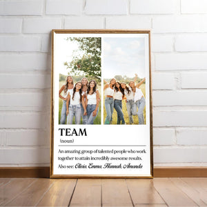 TEAM Definition - Personalized Poster