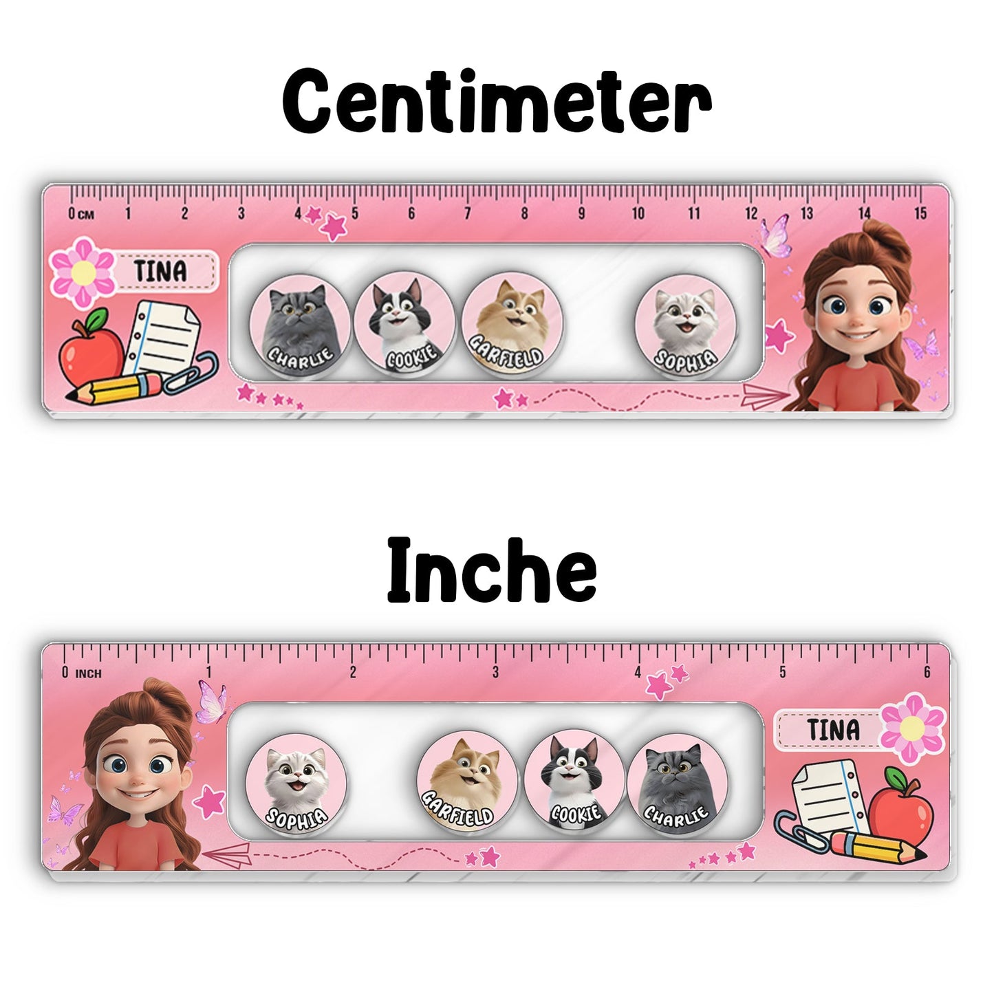 Pet Lovers - Personalized Shaking Charm Ruler