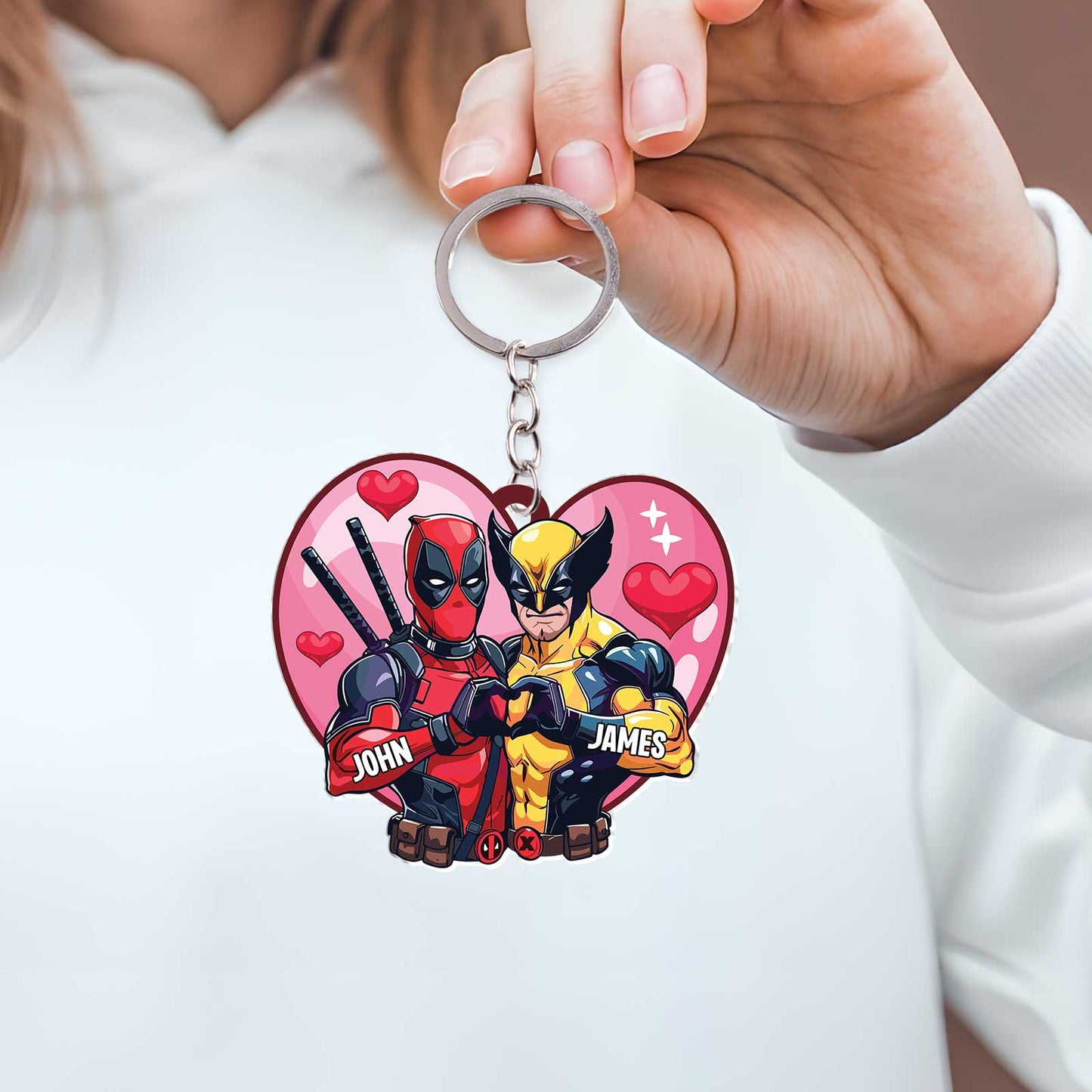 Movie Parody - Deadpool And Wolverine - Personalized Acrylic Keychain