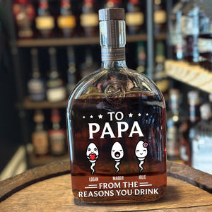 Father - From The Reasons You Drink - Personalized Whiskey Bottle