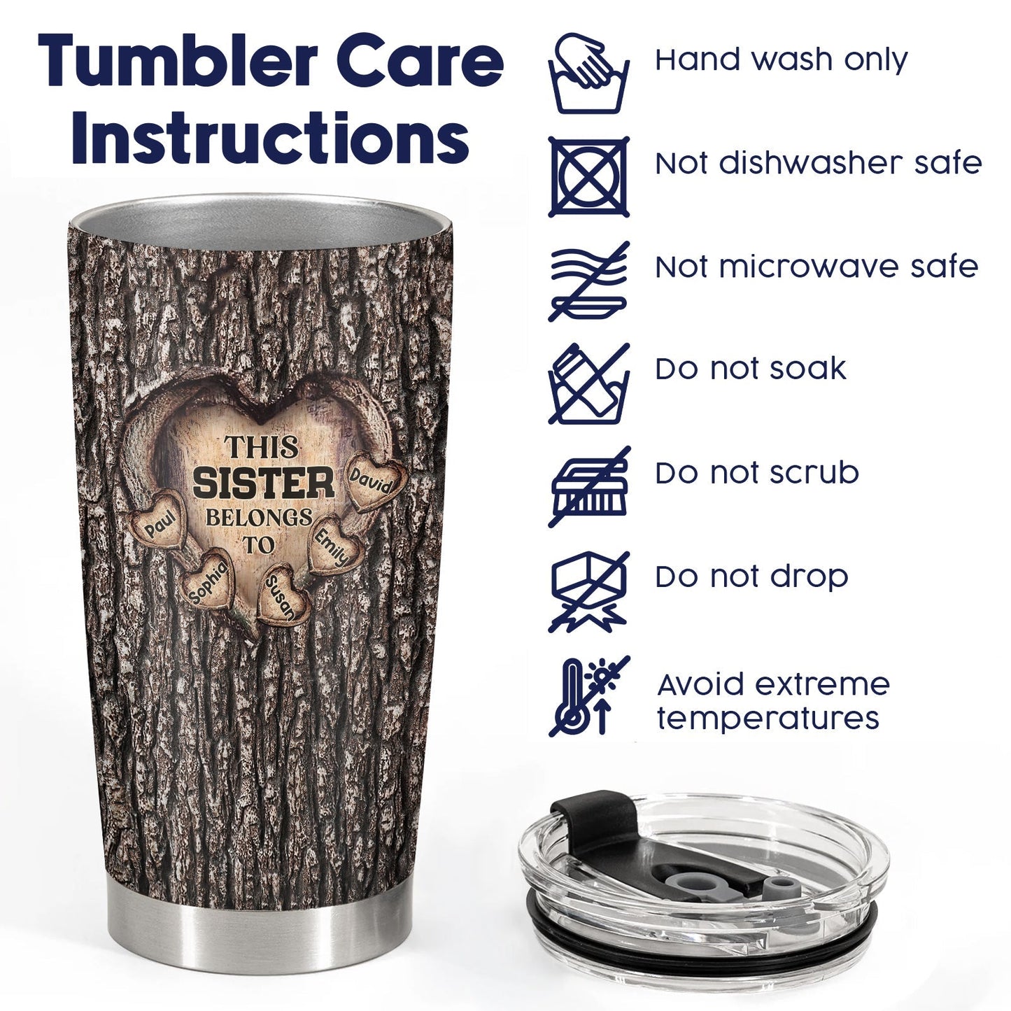 Father - This Daddy Belongs To - Personalized Tumbler