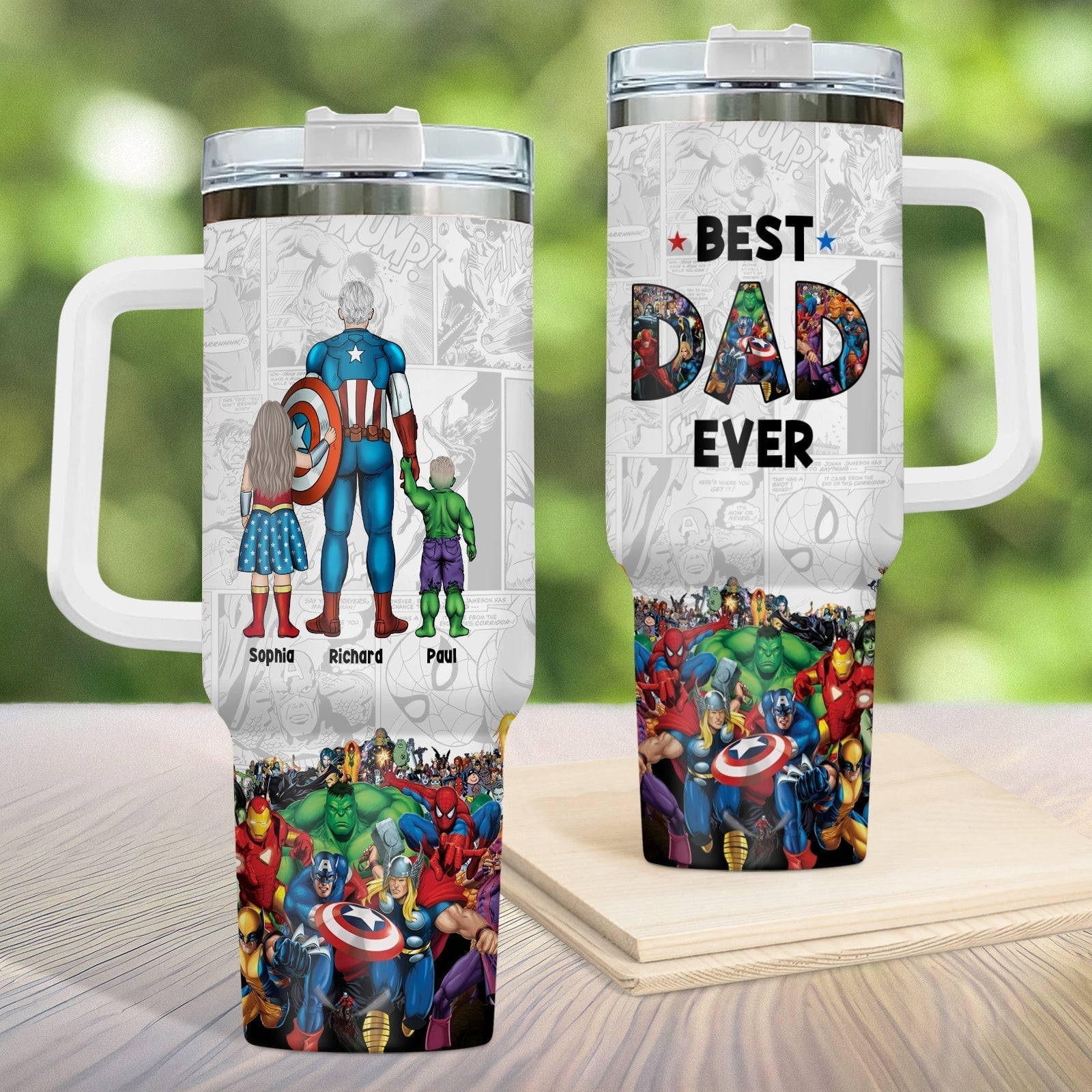 Father - Best Dad Ever - Personalized Tumbler (NEW)
