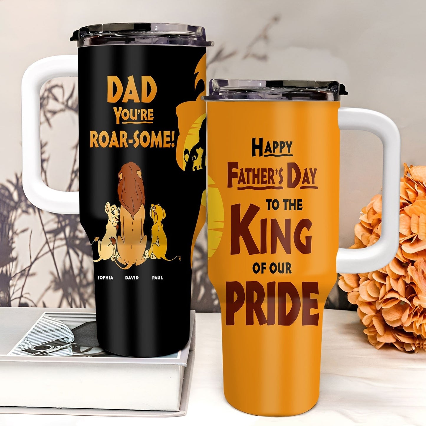 Father - Dad You're Roar-Some - Personalized Tumbler
