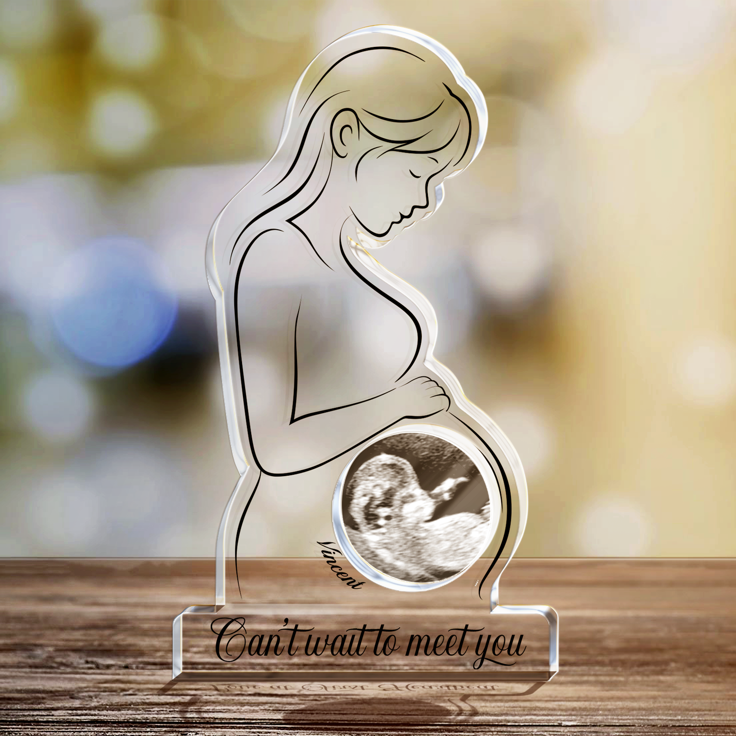 Gift For Mom - Love At First Sight - Personalized Acrylic Plaque