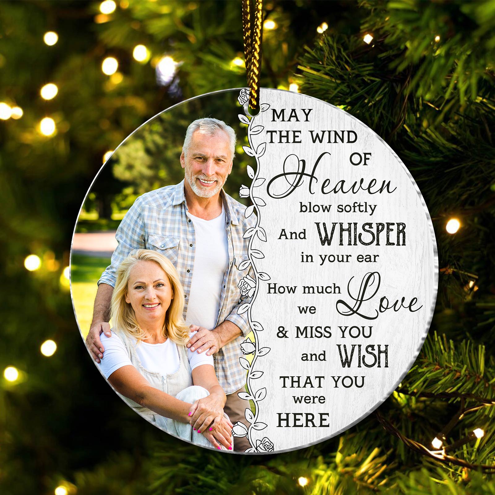Family - Dandelion Memorial Pendant - Personalized Acrylic Ornament