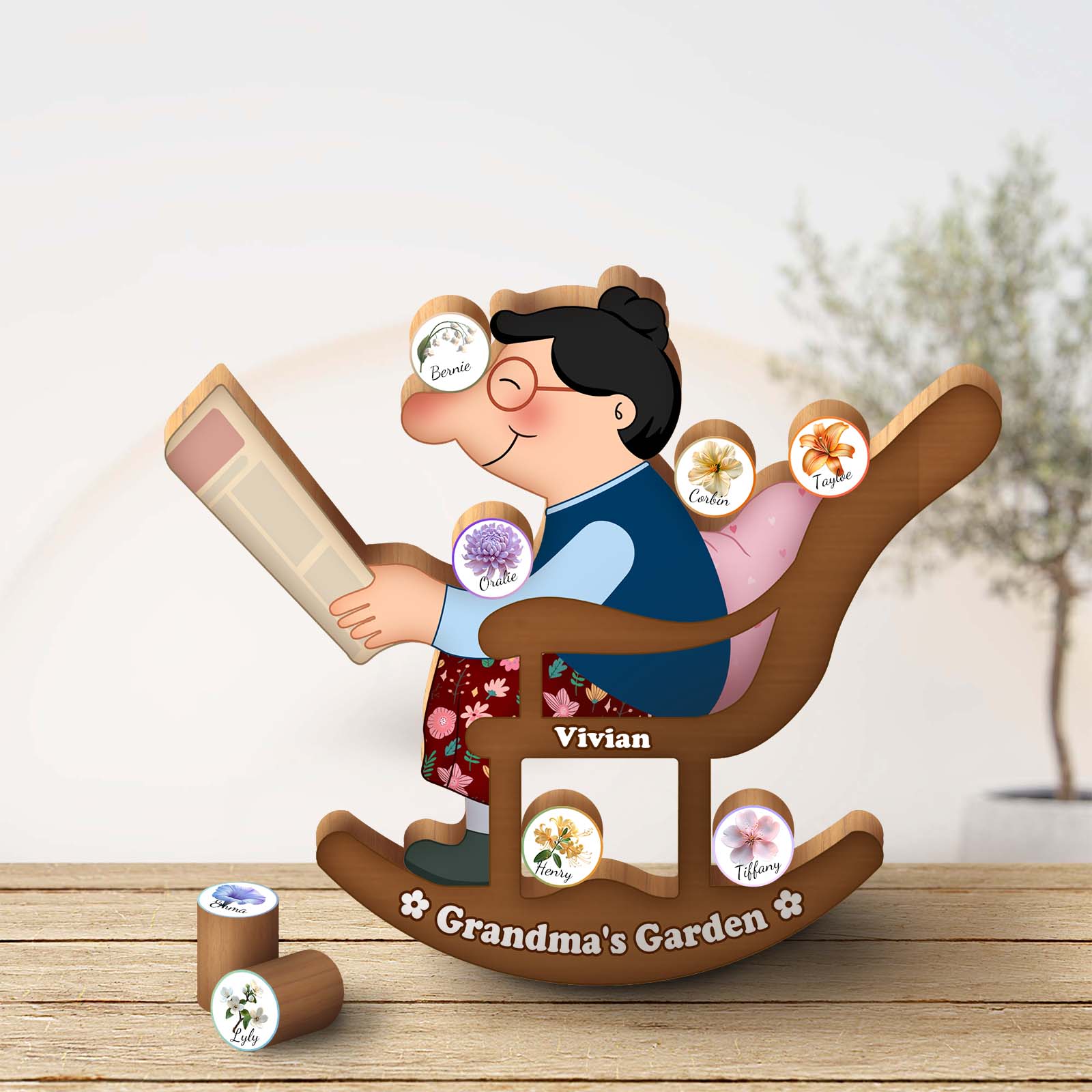 Family - Grandma's Garden - Personalized Balancing Game