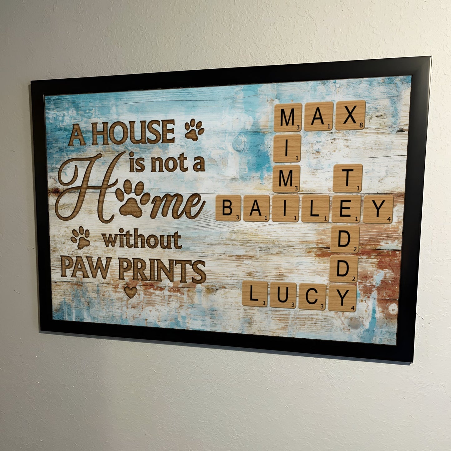 Pet Lover - A House Is Not A Home Without Paw Prints - Personalized Poster