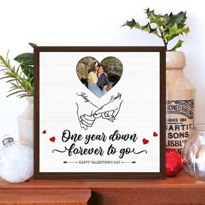 Couple - One Year Down Forever To Go - Personalized Table Decorations