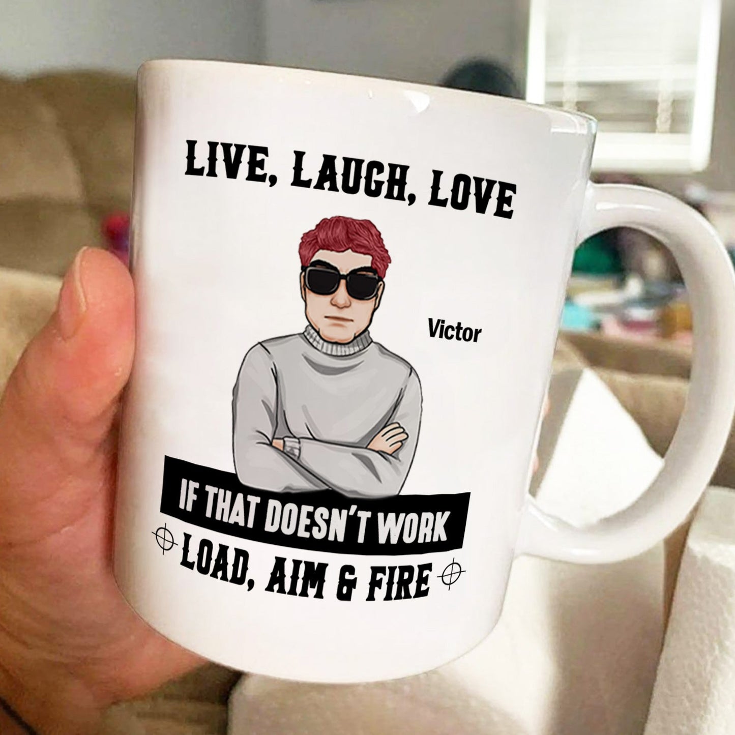 Family - Live, Laugh, Love - Personalized Mug